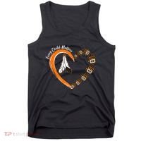 Every Child Matters Wear Orange Feather Heart Tank Top thumb 0