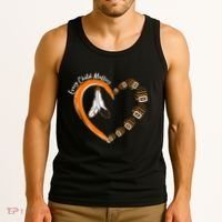 Every Child Matters Wear Orange Feather Heart Tank Top thumb 3