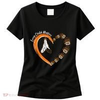 Every Child Matters Wear Orange Feather Heart Women's T-Shirt thumb 0