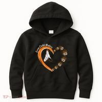 Every Child Matters Wear Orange Feather Heart Kids Hoodie thumb 0