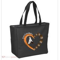 Every Child Matters Wear Orange Feather Heart Tote Bag thumb 2