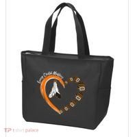 Every Child Matters Wear Orange Feather Heart Tote Bag thumb 3