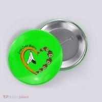 Every Child Matters Wear Orange Feather Heart Button thumb 0