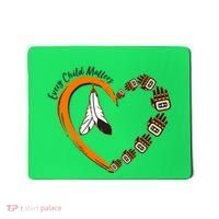 Every Child Matters Wear Orange Feather Heart Mousepad thumb 0