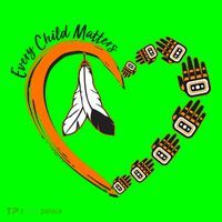 Every Child Matters Wear Orange Feather Heart Mousepad thumb 1