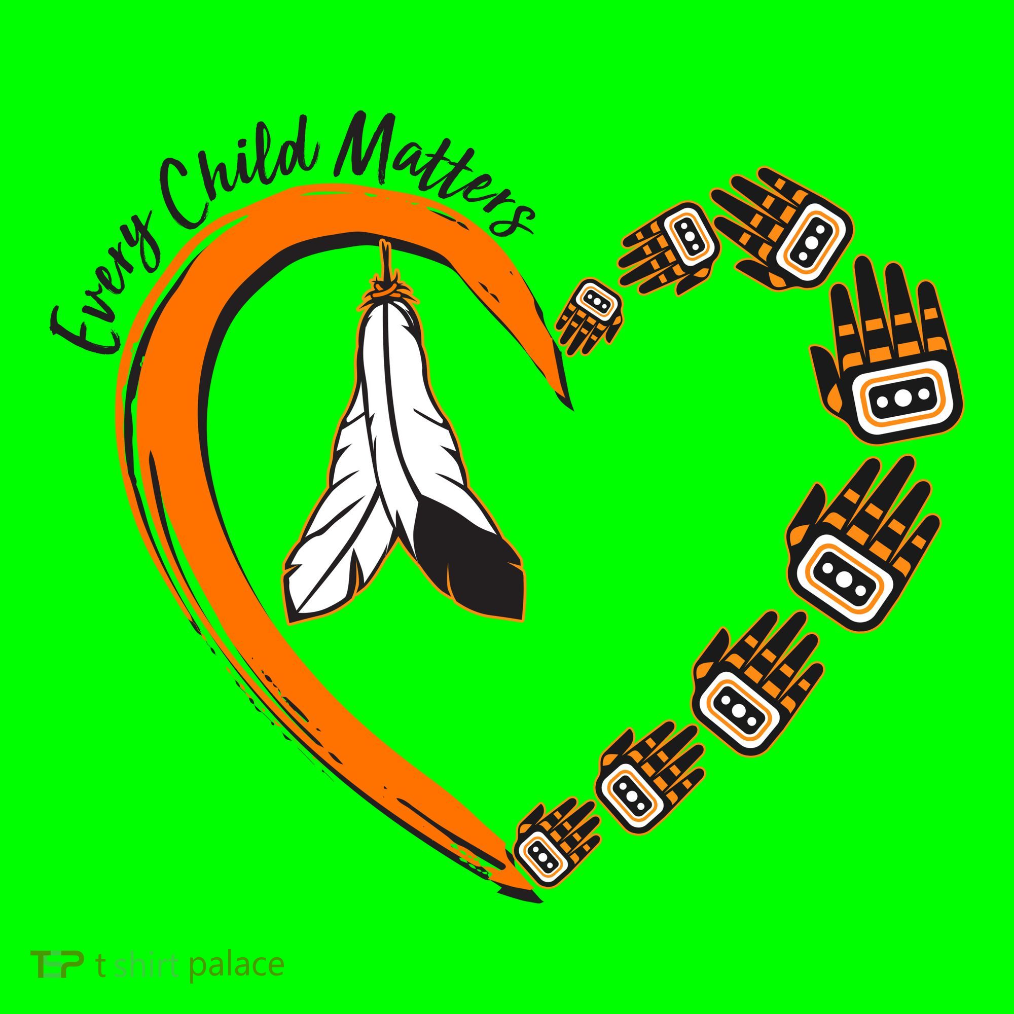 Every Child Matters Wear Orange Feather Heart Mousepad