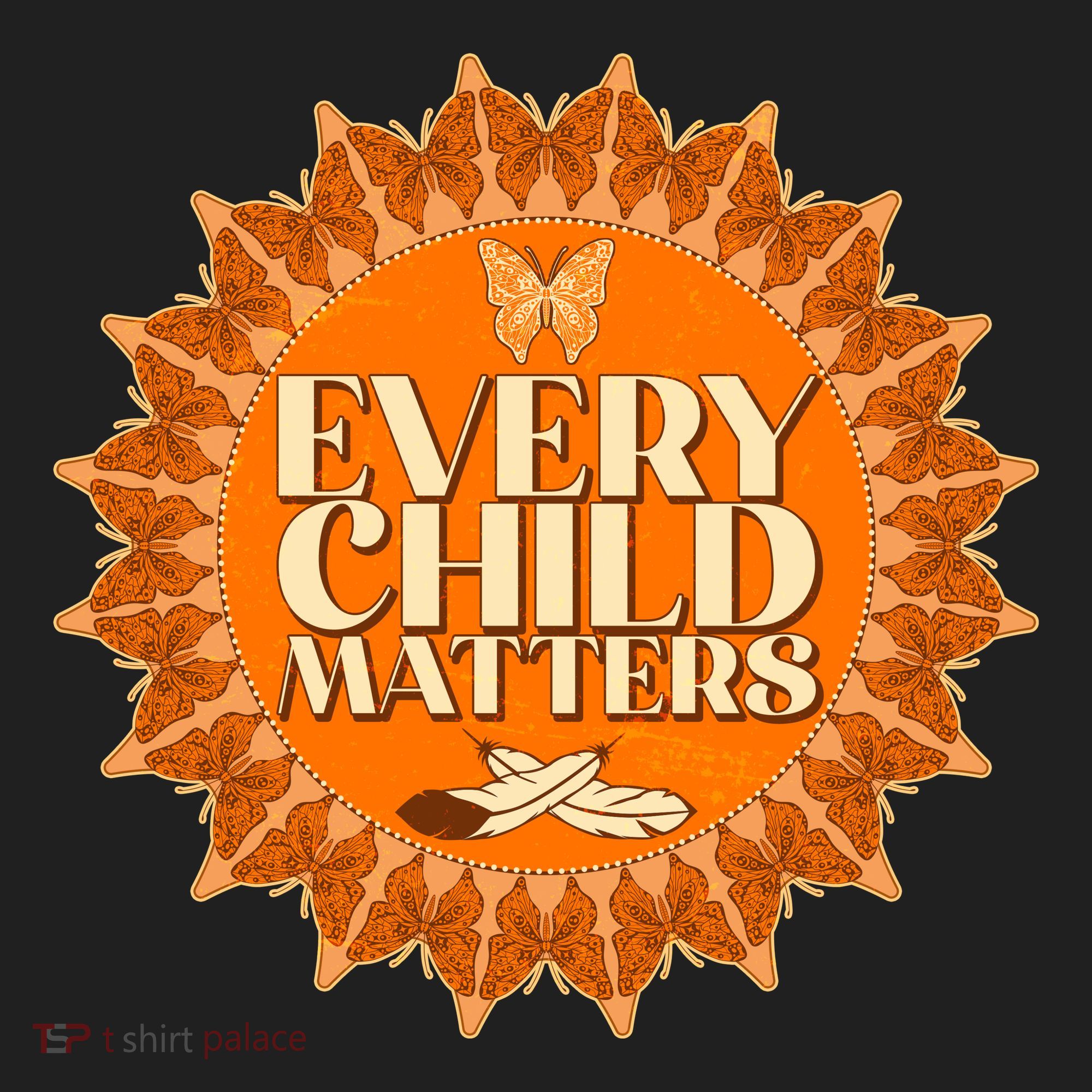 Every Child Matters Orange Butterfly Sun Flower Hat