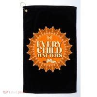 Every Child Matters Orange Butterfly Sun Flower Golf Towel thumb 0