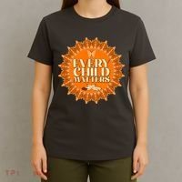Every Child Matters Orange Butterfly Sun Flower T-Shirt thumb 4