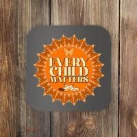 Every Child Matters Orange Butterfly Sun Flower Coaster thumb 0