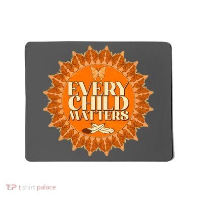 Every Child Matters Orange Butterfly Sun Flower Mousepad