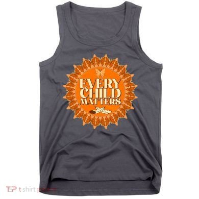 Every Child Matters Orange Butterfly Sun Flower Tank Top