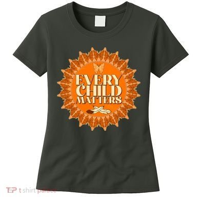 Every Child Matters Orange Butterfly Sun Flower Women's T-Shirt