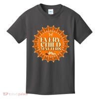 Every Child Matters Orange Butterfly Sun Flower Kids T-Shirt thumb 0