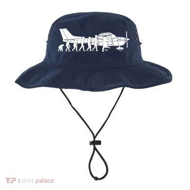 Evolution Cessna Pilot Flugzeug Fun Art Air Fly Airplane Aircraft Flug Bucket Hat
