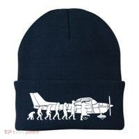 Evolution Cessna Pilot Flugzeug Fun Art Air Fly Airplane Aircraft Flug Beanie thumb 0