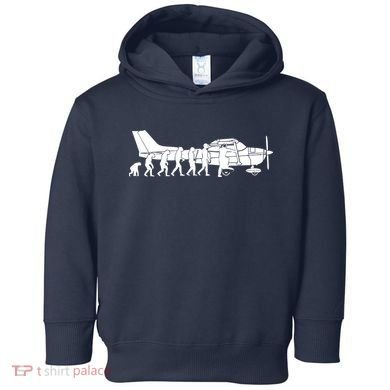 Evolution Cessna Pilot Flugzeug Fun Art Air Fly Airplane Aircraft Flug Toddler Hoodie
