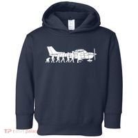 Evolution Cessna Pilot Flugzeug Fun Art Air Fly Airplane Aircraft Flug Toddler Hoodie thumb 0