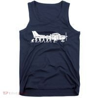 Evolution Cessna Pilot Flugzeug Fun Art Air Fly Airplane Aircraft Flug Tank Top thumb 0