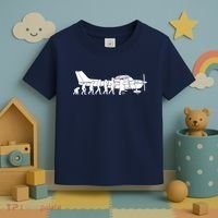 Evolution Cessna Pilot Flugzeug Fun Art Air Fly Airplane Aircraft Flug Toddler T-Shirt thumb 3