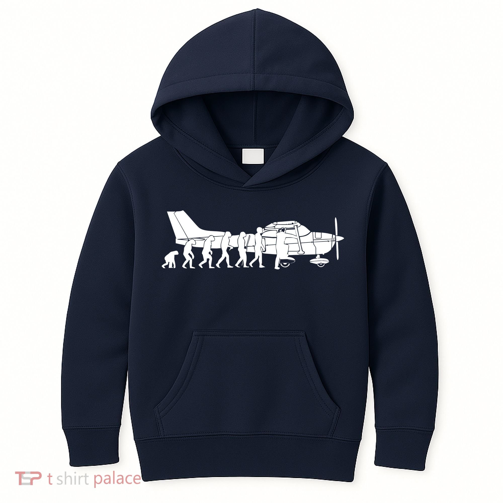 Evolution Cessna Pilot Flugzeug Fun Art Air Fly Airplane Aircraft Flug Kids Hoodie