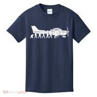 Evolution Cessna Pilot Flugzeug Fun Art Air Fly Airplane Aircraft Flug Kids T-Shirt thumb 0