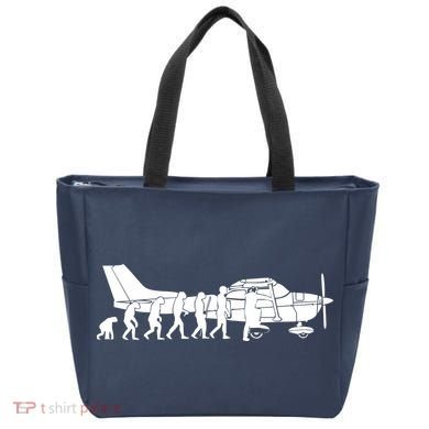 Evolution Cessna Pilot Flugzeug Fun Art Air Fly Airplane Aircraft Flug Tote Bag