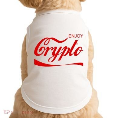 Enjoy Crypto Retro Cryptocurrency Bitcoin Doggie Tank