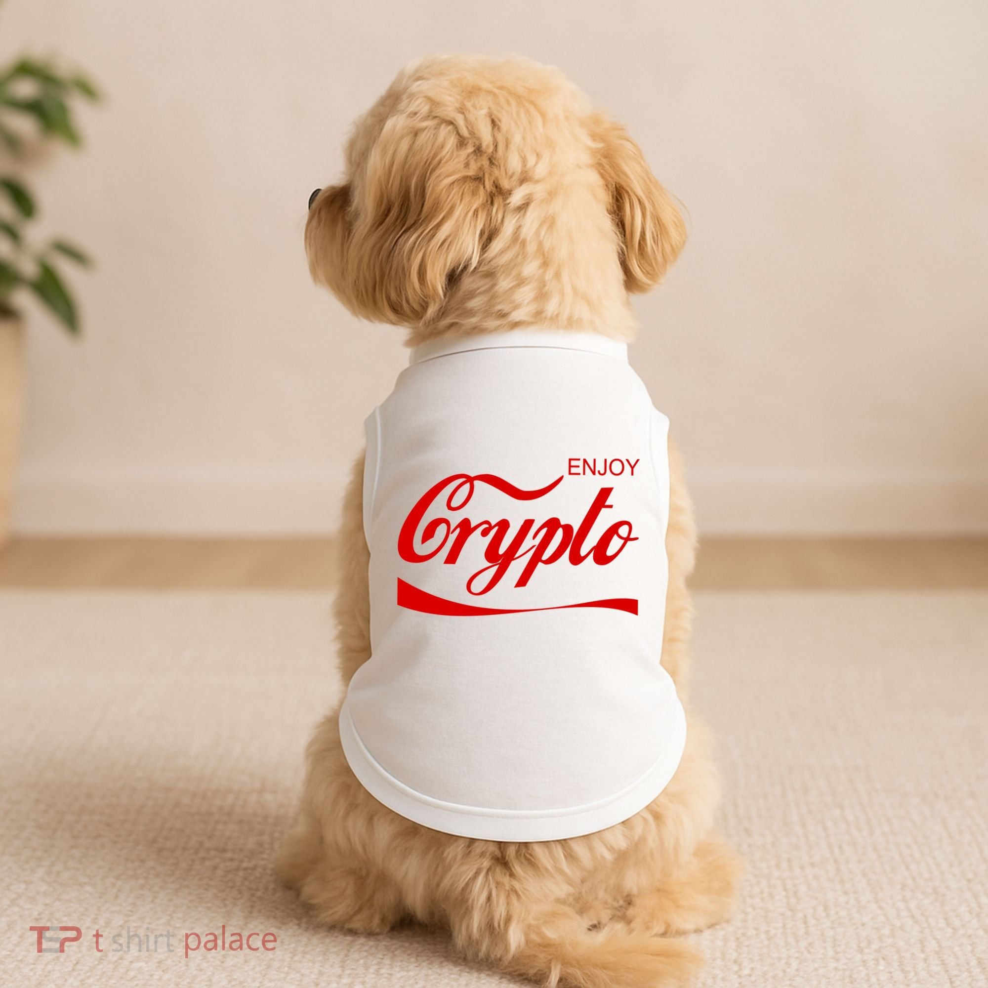 Enjoy Crypto Retro Cryptocurrency Bitcoin Doggie Tank