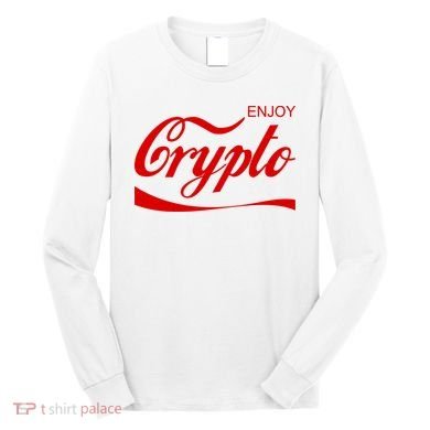 Enjoy Crypto Retro Cryptocurrency Bitcoin Long Sleeve Shirt