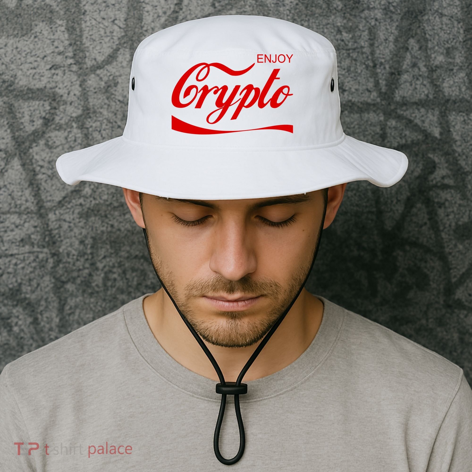 Enjoy Crypto Retro Cryptocurrency Bitcoin Bucket Hat