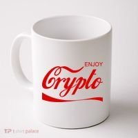 Enjoy Crypto Retro Cryptocurrency Bitcoin Coffee Mug thumb 0