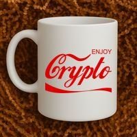 Enjoy Crypto Retro Cryptocurrency Bitcoin Coffee Mug thumb 2