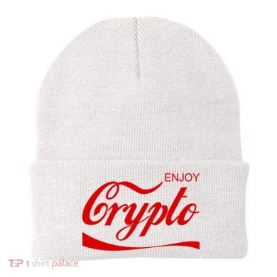Enjoy Crypto Retro Cryptocurrency Bitcoin Beanie