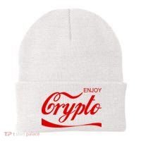 Enjoy Crypto Retro Cryptocurrency Bitcoin Beanie thumb 0