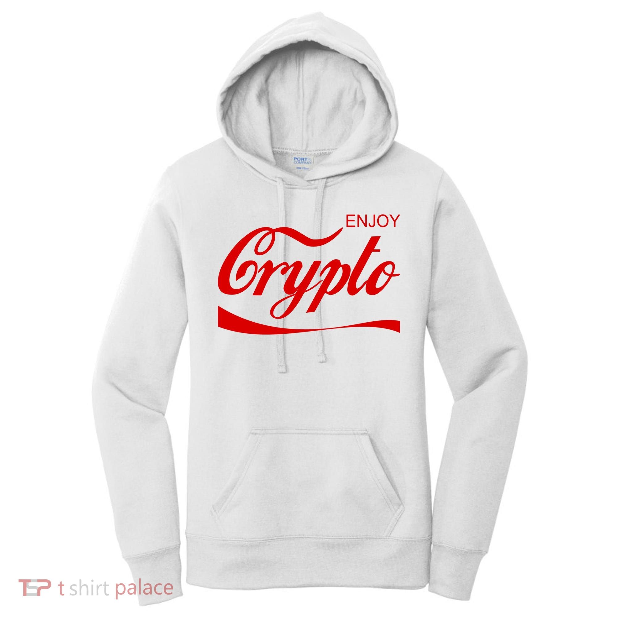 Enjoy Crypto Retro Cryptocurrency Bitcoin Women's Hoodie