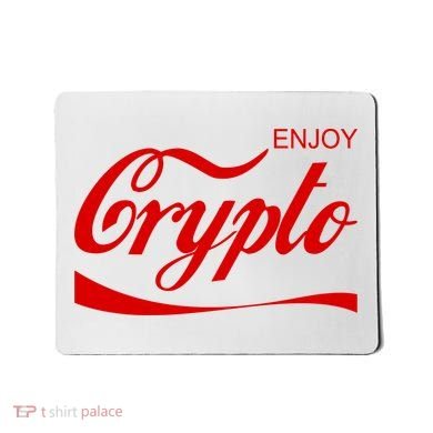 Enjoy Crypto Retro Cryptocurrency Bitcoin Mousepad