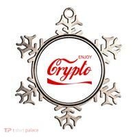 Enjoy Crypto Retro Cryptocurrency Bitcoin Ornament thumb 0