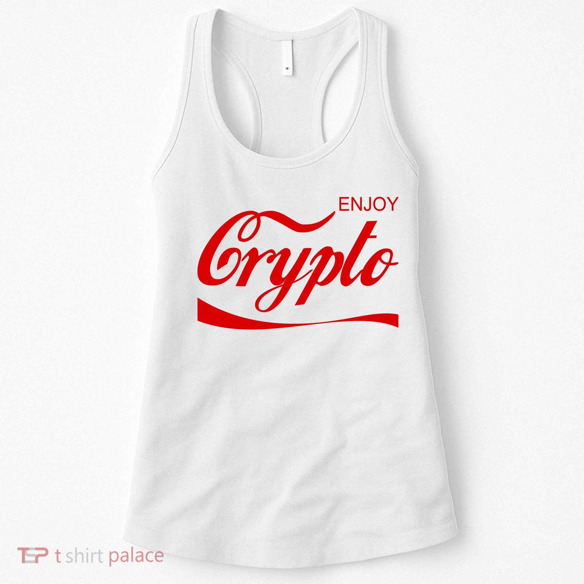 Enjoy Crypto Retro Cryptocurrency Bitcoin Women's Tank Top