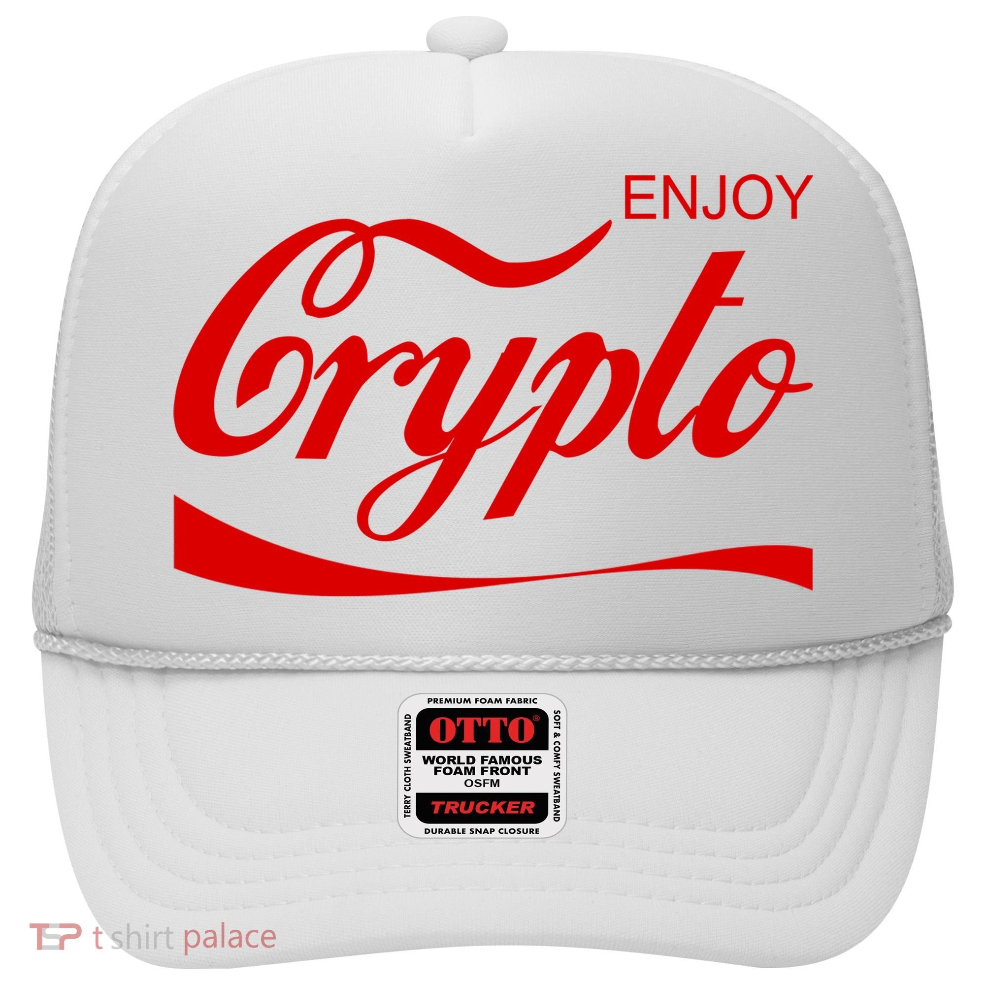 Enjoy Crypto Retro Cryptocurrency Bitcoin Hat
