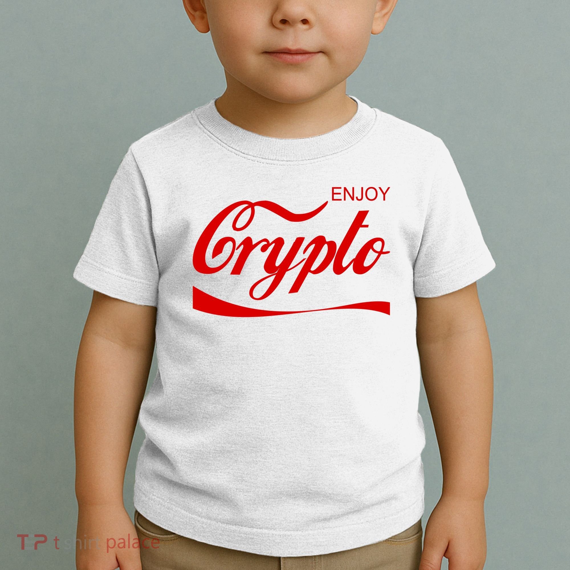 Enjoy Crypto Retro Cryptocurrency Bitcoin Toddler T-Shirt