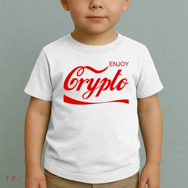 Enjoy Crypto Retro Cryptocurrency Bitcoin Toddler T-Shirt