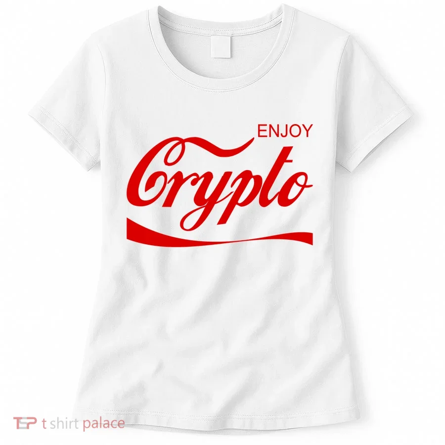 Enjoy Crypto Retro Cryptocurrency Bitcoin Women's T-Shirt