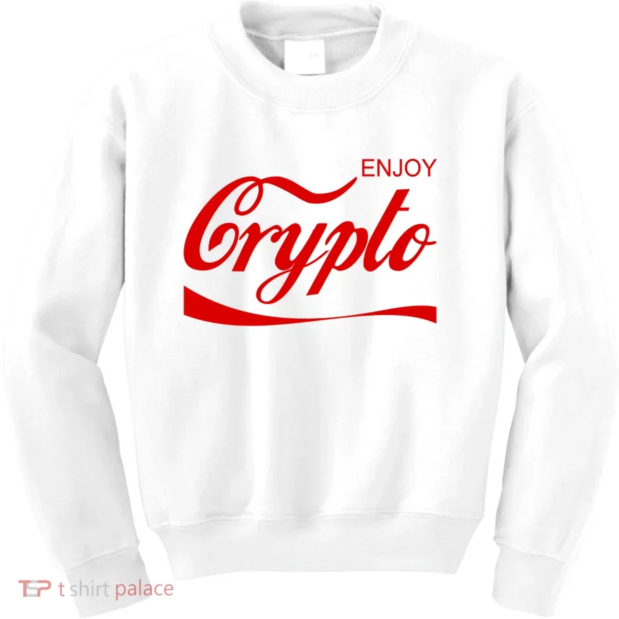 Enjoy Crypto Retro Cryptocurrency Bitcoin Kids Sweatshirt