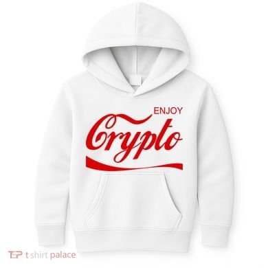 Enjoy Crypto Retro Cryptocurrency Bitcoin Kids Hoodie