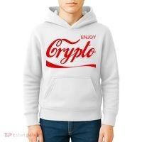 Enjoy Crypto Retro Cryptocurrency Bitcoin Kids Hoodie thumb 4