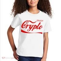 Enjoy Crypto Retro Cryptocurrency Bitcoin Kids T-Shirt thumb 2