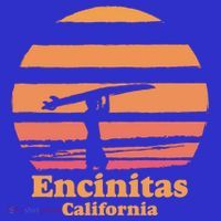 Encinitas California Retro Surf Vintage Surfing Sun 70's Gift T-Shirt thumb 7