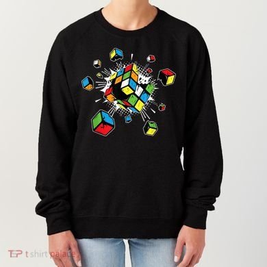Exploding Cube Speed Cubing Puzzle Master Women's Sweatshirt