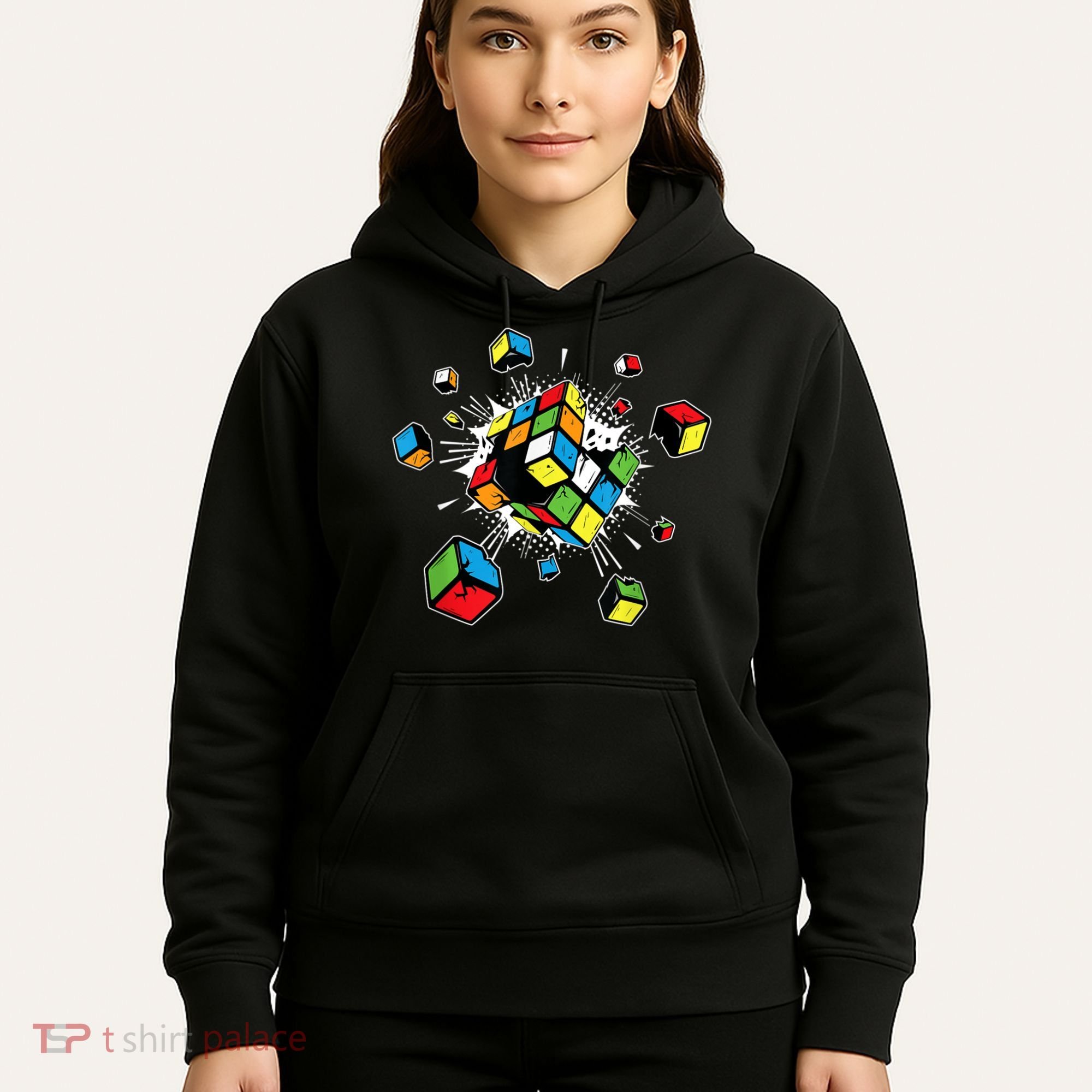 Exploding Cube Speed Cubing Puzzle Master Hoodie